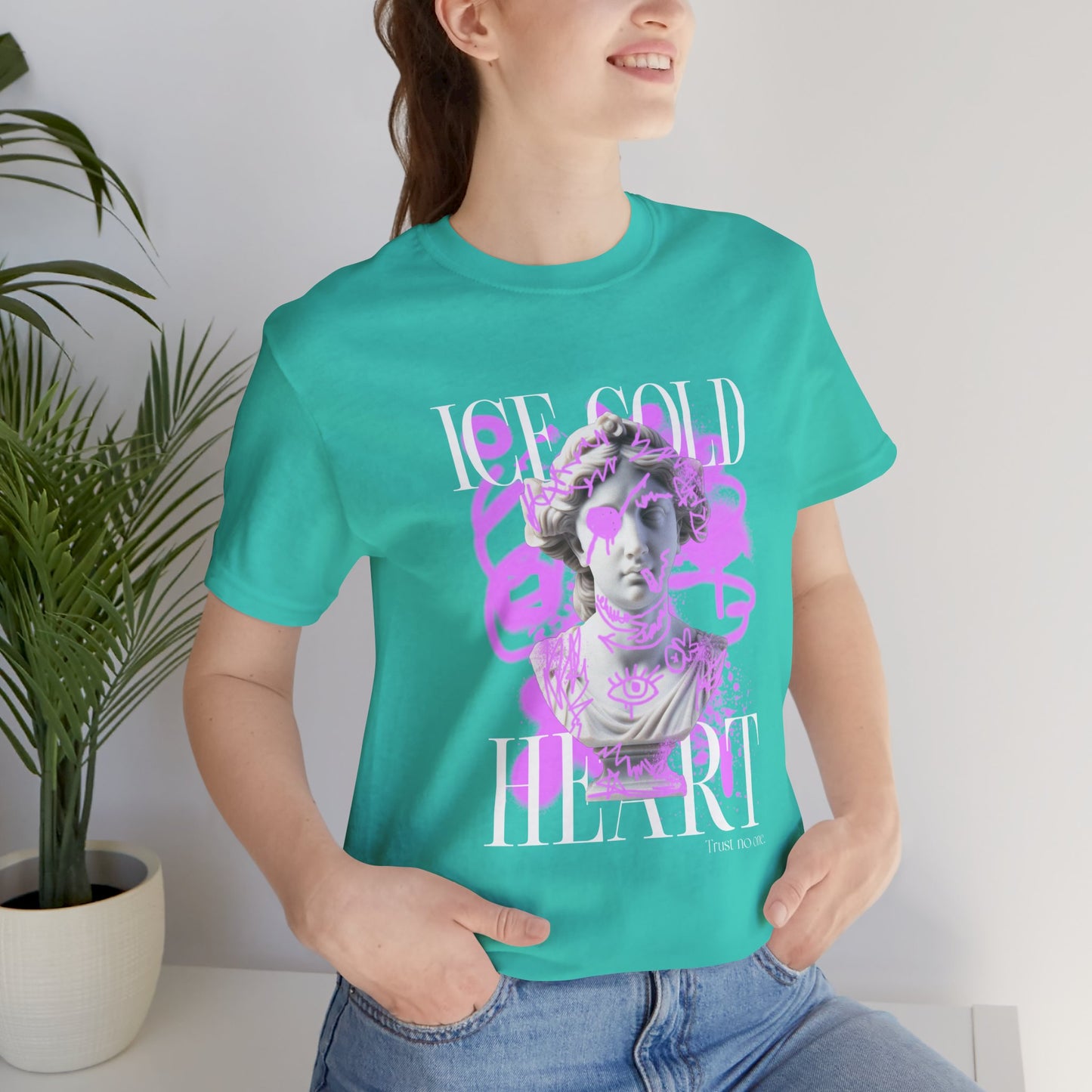 Ice Cold Heart Unisex Jersey Tee - Bold Graphic T-Shirt for Trendsetters