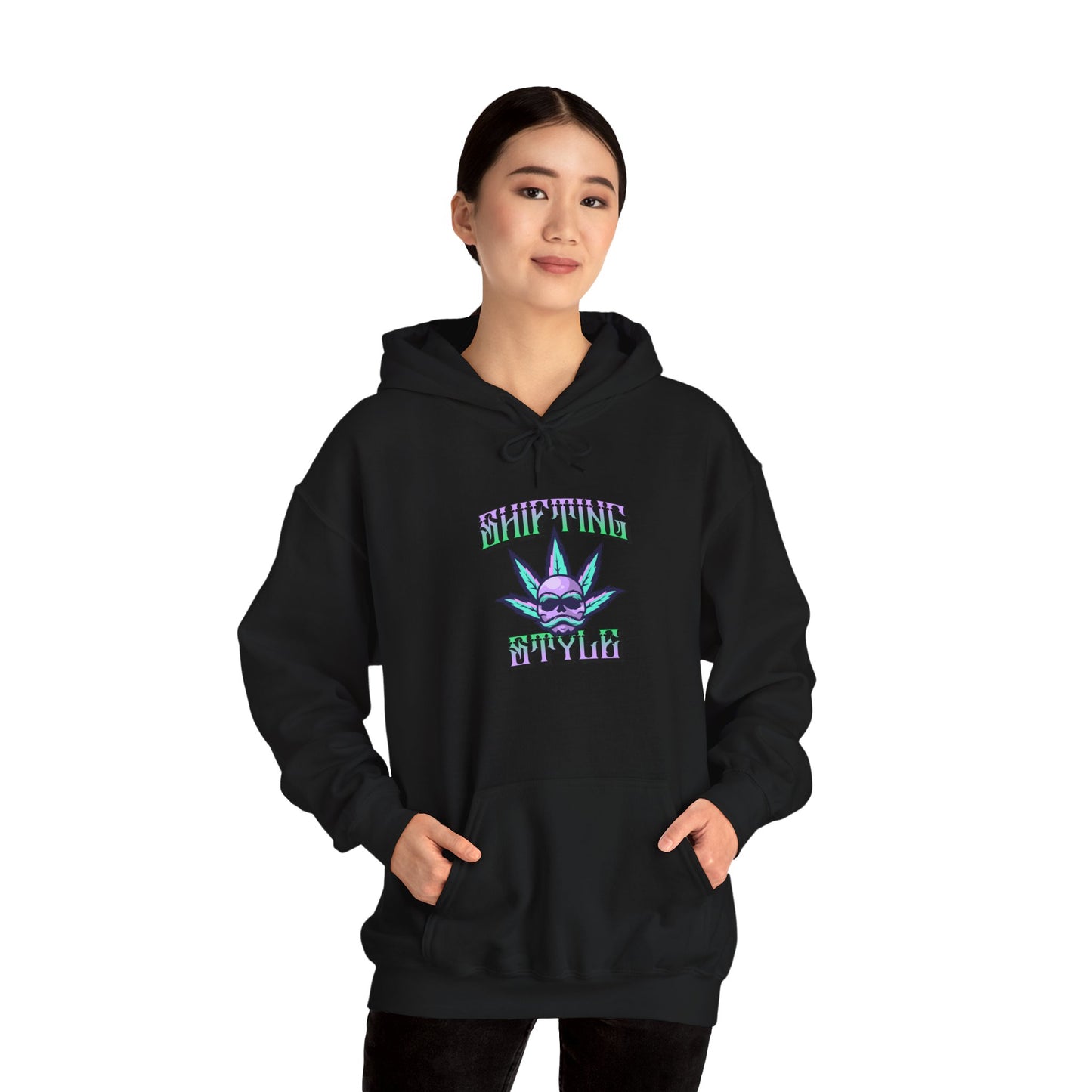 Chill Vibes Unisex Heavy Blend™ Hooded Sweatshirt - Colorful Cannabis Design