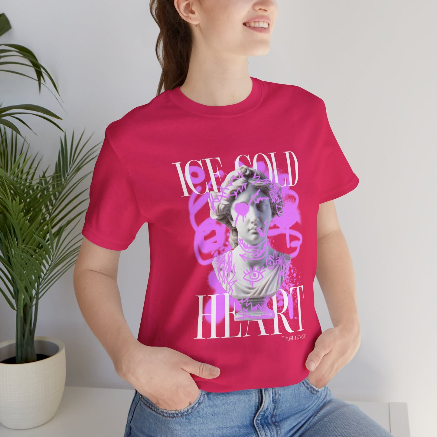 Ice Cold Heart Unisex Jersey Tee - Bold Graphic T-Shirt for Trendsetters