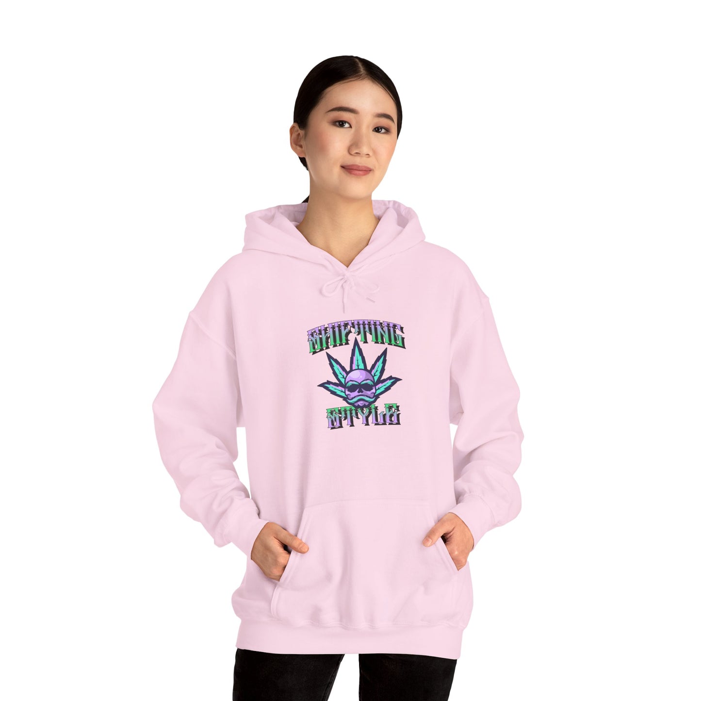 Chill Vibes Unisex Heavy Blend™ Hooded Sweatshirt - Colorful Cannabis Design